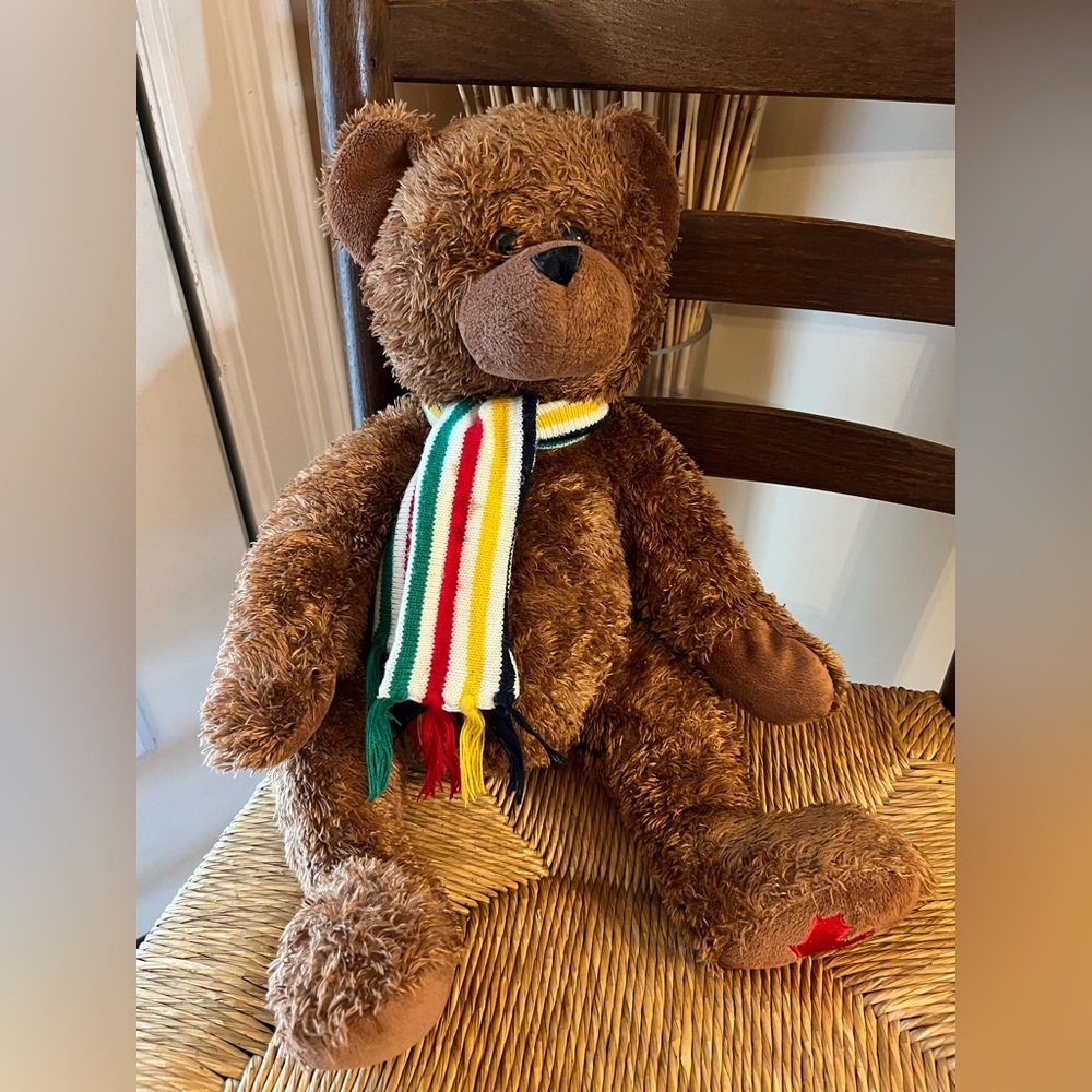 Hudson's Bay Company Exclusive Heritage Teddy Bear Plush Hudson Herita Scarf
